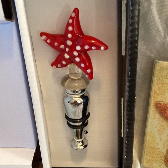 Starfish coasters and wine stopper - Picture 5 of 9
